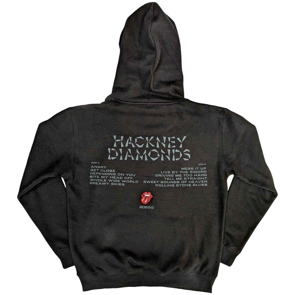 The Rolling Stones - Hackney Diamonds Glass Logo Sweat à capuche - Noir